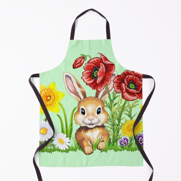 Item preview, Cute bunny with flowers - Easter bunny Easter flowers designed and sold by LESSILU.