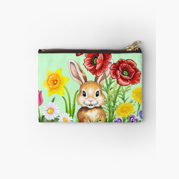 Item preview, Cute bunny with flowers - Easter bunny Easter flowers designed and sold by LESSILU.
