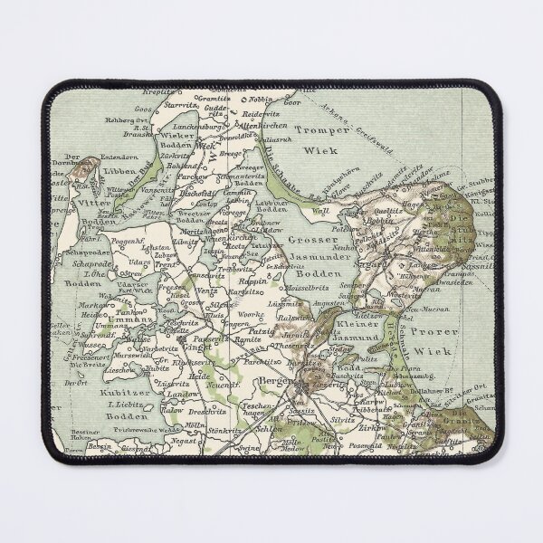 Item preview, Rügen as it was in 1895: Artwork based on original map (no AI!), vintage travel poster, Hiddensee, Greifswald, Stralsund designed and sold by RetroTraveller.