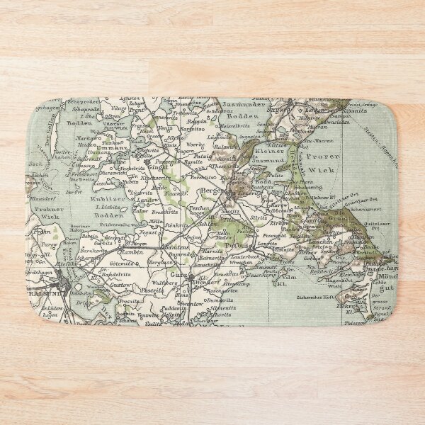 Item preview, Rügen as it was in 1895: Artwork based on original map (no AI!), vintage travel poster, Hiddensee, Greifswald, Stralsund designed and sold by RetroTraveller.