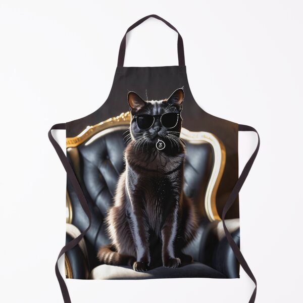 Item preview, The Elegant Cat with Black Sunglasses and classy lifestyle designed and sold by goodFather4ever.