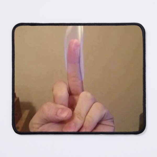 Item preview, Fiery Middle Finger Edgy Meme designed and sold by loficommerce.