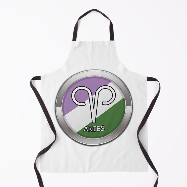 Item preview, Aries Zodiac Symbol in Genderqueer Pride Flag Colors Horoscope designed and sold by LiveLoudGraphic.