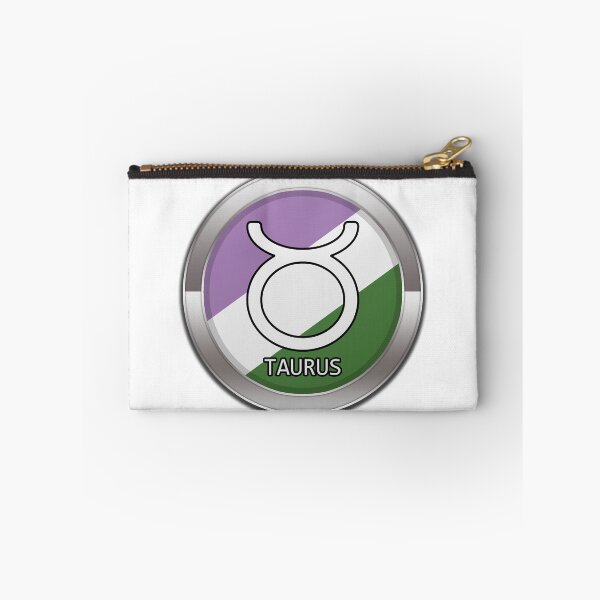 Item preview, Taurus Zodiac Symbol in Genderqueer Pride Flag Colors Horoscope designed and sold by LiveLoudGraphic.