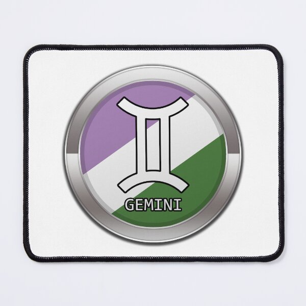Item preview, Gemini Zodiac Symbol in Genderqueer Pride Flag Colors Horoscope designed and sold by LiveLoudGraphic.