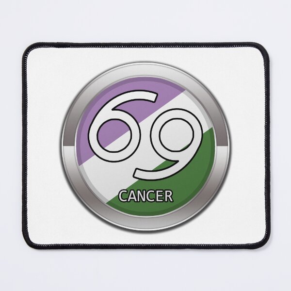 Item preview, Cancer Zodiac Symbol in Genderqueer Pride Flag Colors Horoscope designed and sold by LiveLoudGraphic.