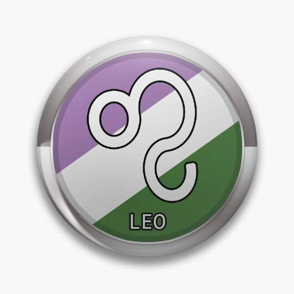Item preview, Leo Zodiac Symbol in Genderqueer Pride Flag Colors Horoscope designed and sold by LiveLoudGraphic.