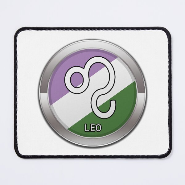 Item preview, Leo Zodiac Symbol in Genderqueer Pride Flag Colors Horoscope designed and sold by LiveLoudGraphic.