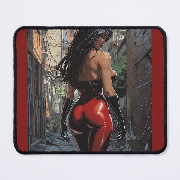 Item preview, beautiful woman dressed in red in an alley designed and sold by javierparra.
