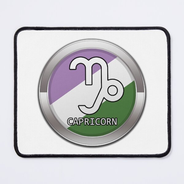 Item preview, Capricorn Zodiac Symbol in Genderqueer Pride Flag Colors Horoscope designed and sold by LiveLoudGraphic.