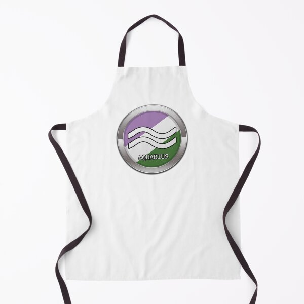 Item preview, Aquarius Zodiac Symbol in Genderqueer Pride Flag Colors Horoscope designed and sold by LiveLoudGraphic.
