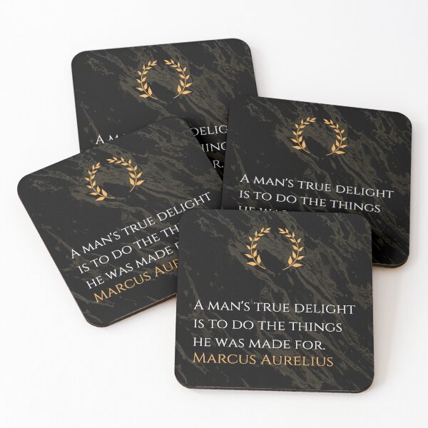 Item preview, True Delight: Marcus Aurelius Stoicism Quote on Purpose designed and sold by DoseOPhilosophy.