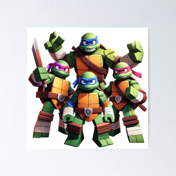 Item preview, Mutant Ninja Turtles -Lego designed and sold by Krasnovaovaova.