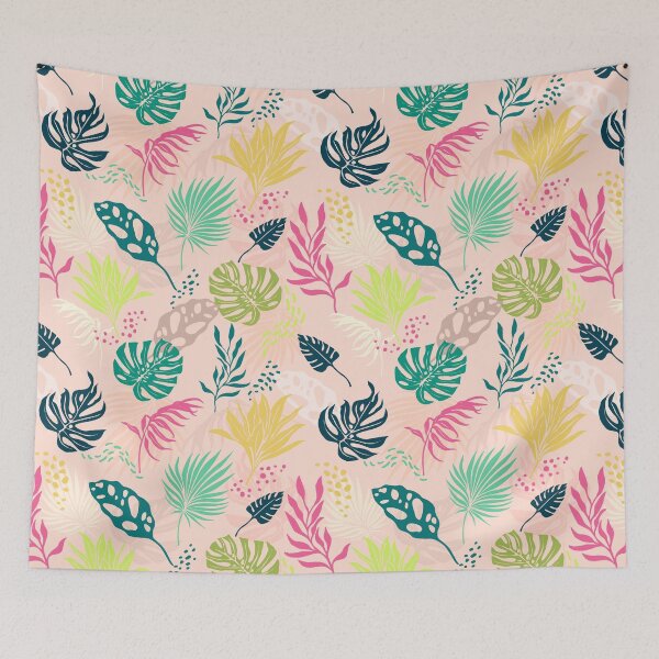 Item preview, Tropical Leaf Pattern Design - Vibrant Summer Fabric designed and sold by Nouveaupattern.