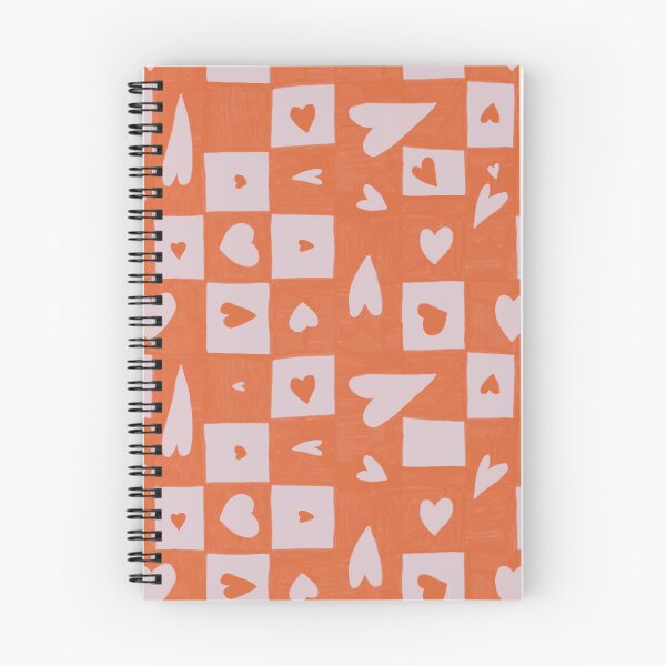 Item preview, Orange heart checkerboard designed and sold by mangopuffstudio.