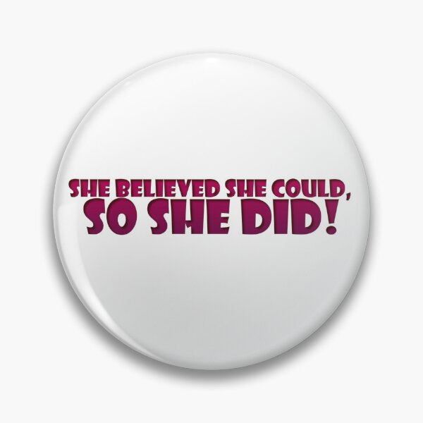 Item preview, She Did! Sticker designed and sold by AquaPixelFusion.