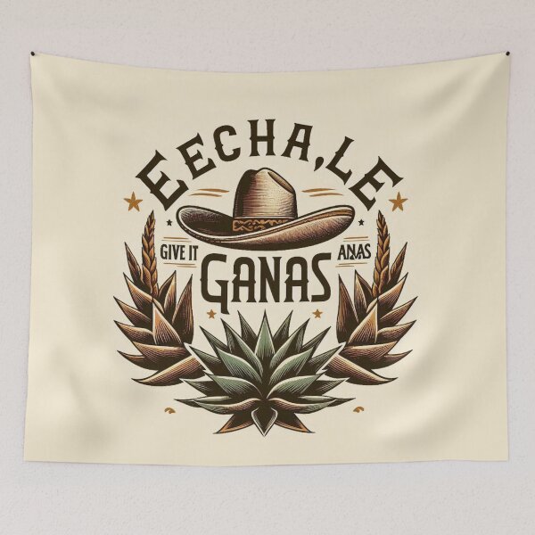 Item preview, T-shirt with a motivational Mexican quote: Échale Ganas (Give it your all). Perfect for those seeking inspiration and a positive attitude, Mexican Culture, Motivational T-shirt, Inspirational, Self-Improvement designed and sold by ChidaStore.