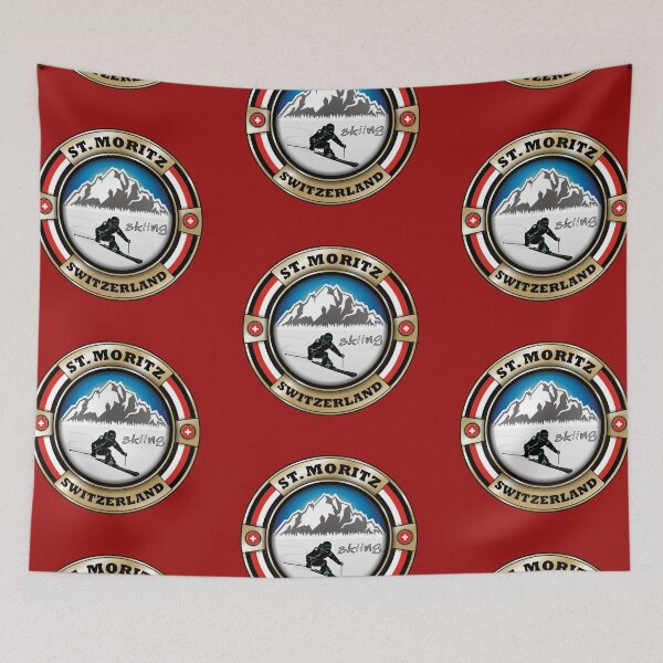 Item preview, St. Moritz Switzerland skiing designed and sold by studioss76.