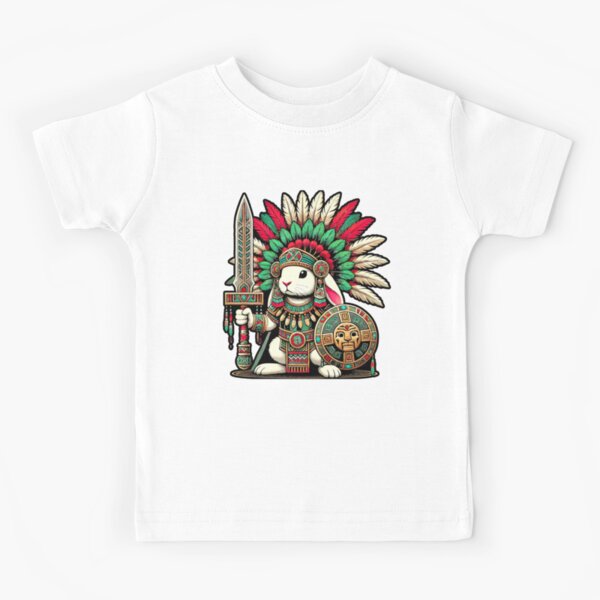 Vista previa del artículo con la obra «Guerrero conejo mesoamericano», diseñado y vendido por Ikon-Luminis.