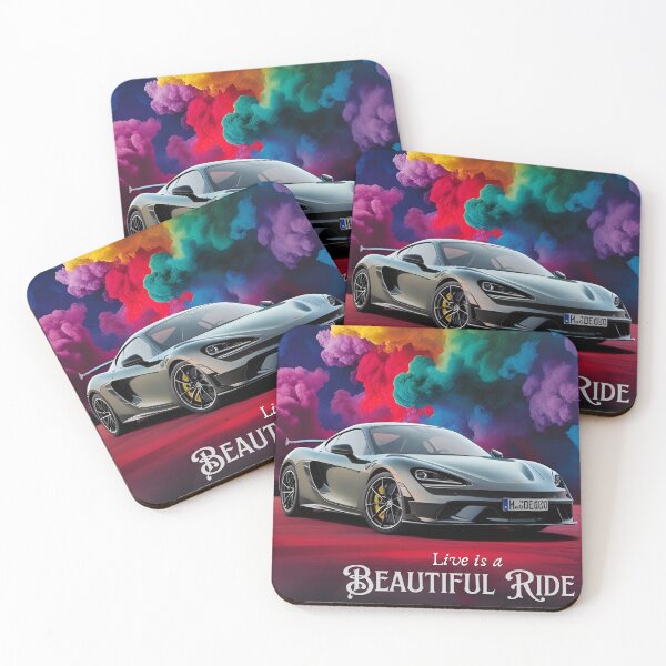 Item preview, Classic sports cars with motivational quote: Live is a Beautiful Ride designed and sold by gredadesigns.