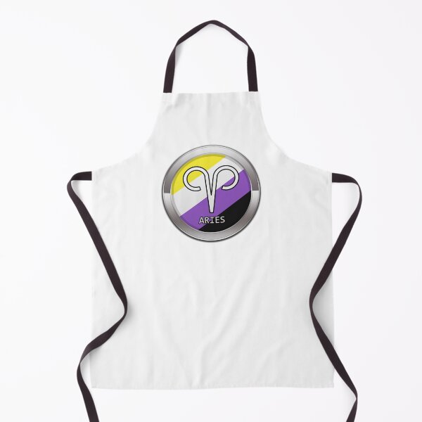 Item preview, Aries Zodiac Symbol in Non-Binary Pride Flag Colors Horoscope designed and sold by LiveLoudGraphic.