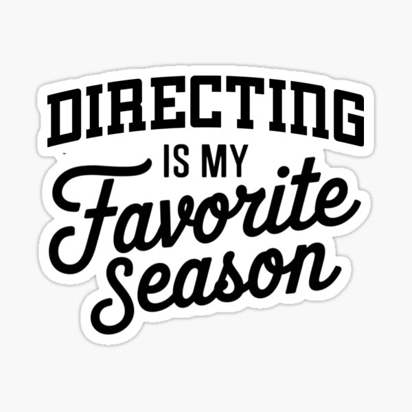 Vista previa del artículo con la obra «Dirigir es mi temporada favorita Amante divertido de la dirección», diseñado y vendido por Oussinc.
