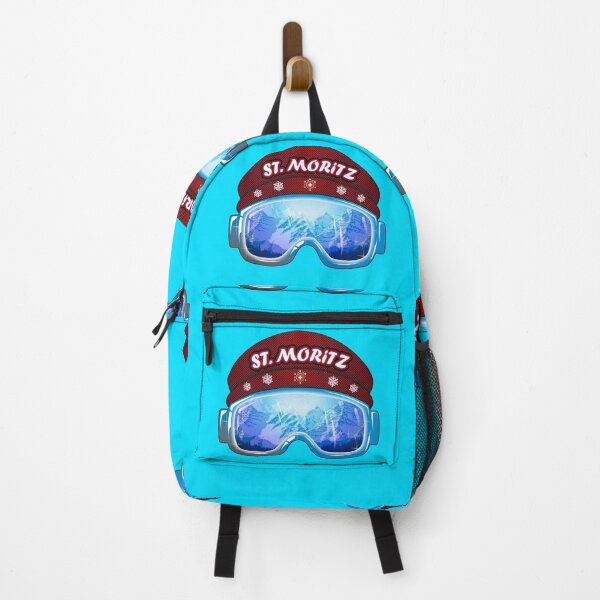 Item preview, St. Moritz Switzerland ski goggles blue designed and sold by studioss76.