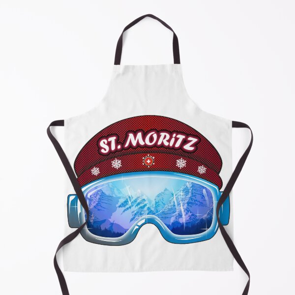 Item preview, St. Moritz Switzerland ski goggles blue designed and sold by studioss76.
