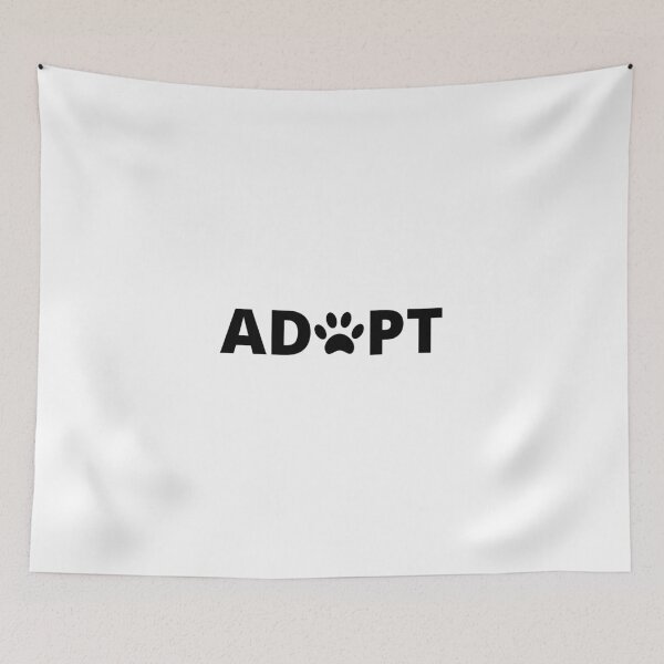 Item preview, Adopt paw print designed and sold by Minimalist Quotes and Sayings.