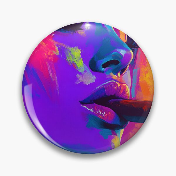 Item preview, Confident Cigar Moments - Bold and Vibrant Woman with Dynamic Colors designed and sold by OlfactoART Studio.