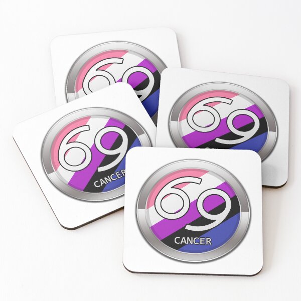 Item preview, Cancer Zodiac Symbol in Gender Fluid Pride Flag Colors Horoscope designed and sold by LiveLoudGraphic.