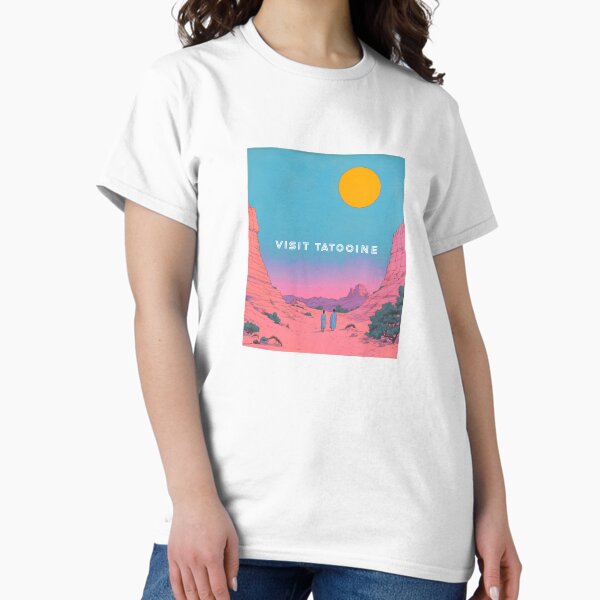 Vista previa del artículo con la obra «Visita Tatooine», diseñado y vendido por mahhmoo⭐⭐⭐⭐⭐.