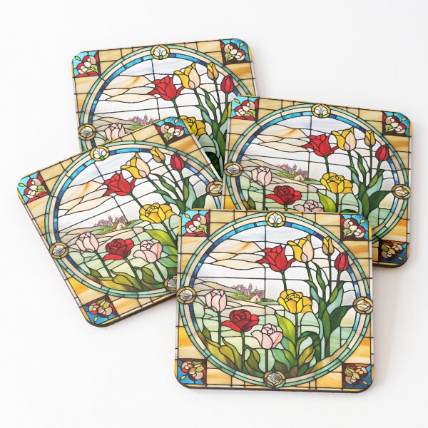 Item preview, Stained Glass Tulip Garden designed and sold by emilykang.