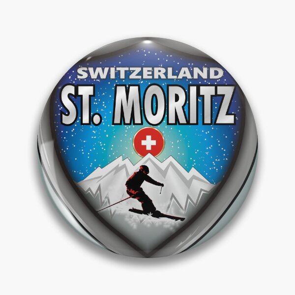 Item preview, St. Moritz Switzerland ski emblem designed and sold by studioss76.