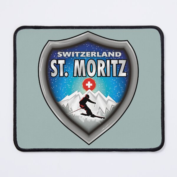 Artikelvorschau, St. Moritz Schweiz Ski-Emblem entworfen und verkauft von studioss76.