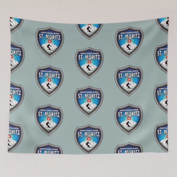 Item preview, St. Moritz Switzerland ski emblem designed and sold by studioss76.