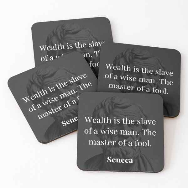 Item preview, Seneca's Insight: Harnessing Wealth, Not Enslaved by It designed and sold by DoseOPhilosophy.