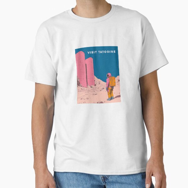 Vista previa del artículo con la obra «Visita Tatooine», diseñado y vendido por mahhmoo⭐⭐⭐⭐⭐.