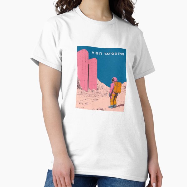 Vista previa del artículo con la obra «Visita Tatooine», diseñado y vendido por mahhmoo⭐⭐⭐⭐⭐.