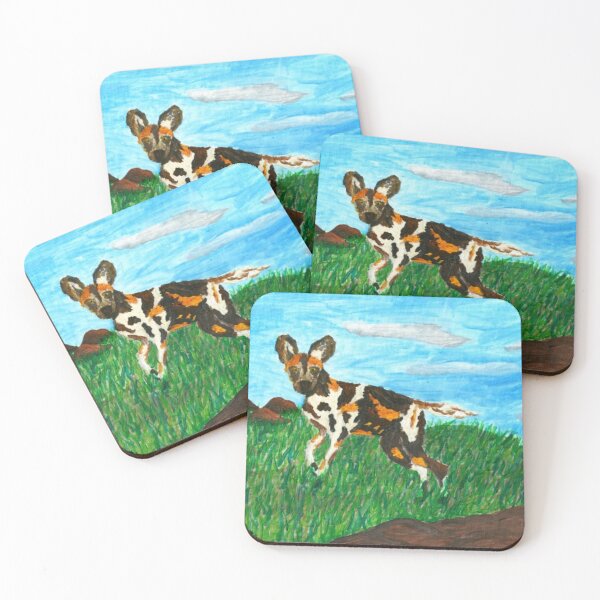 Item preview, African Wild Dog (Critically Endangered) designed and sold by ArtbyBrittney.