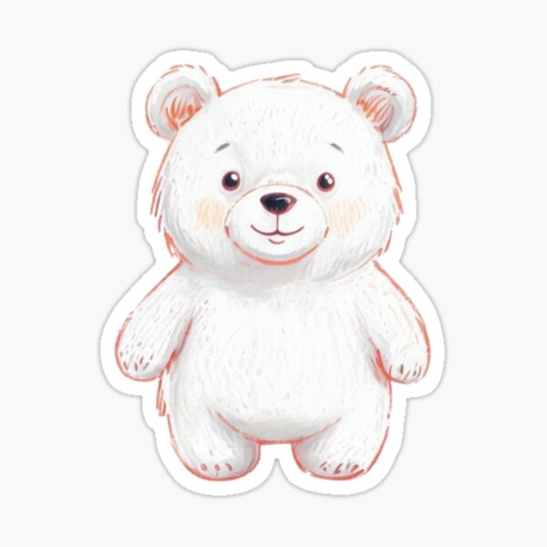 Aperçu de l'œuvre Ours blanc mignon créée et vendue par allthethings4me.