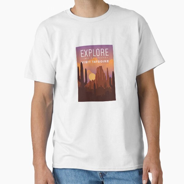 Vista previa del artículo con la obra «Visita Tatooine», diseñado y vendido por mahhmoo⭐⭐⭐⭐⭐.