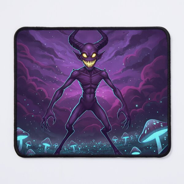 Item preview, Eerie Glowing Mushroom Demon - Dark Fantasy Art designed and sold by RiklawDesigns.
