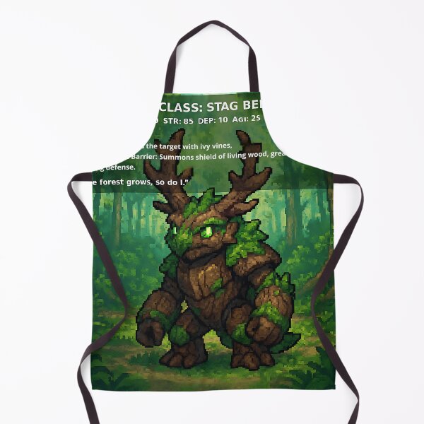 Item preview, Thornbark the Stag Beetle Golem – Pixel Pets RPG Series designed and sold by KMChronicles.