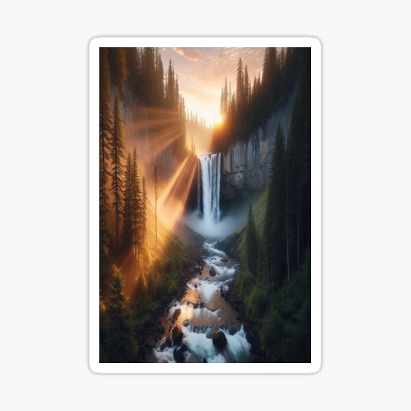 Item preview,  Comet Falls, Washington designed and sold by MajesticPx.