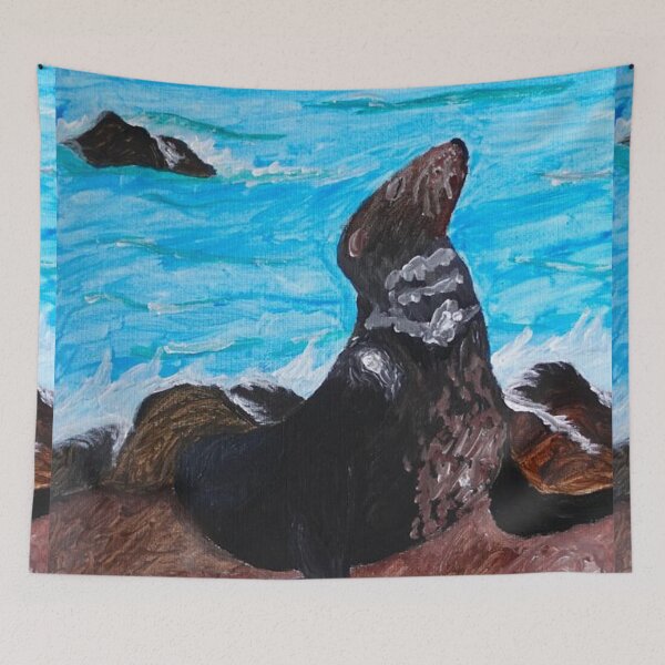 Item preview, Sea Lion (Critically Endangered) designed and sold by ArtbyBrittney.