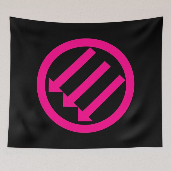 Item preview, The Three Arrows - Anti Fascist (hot pink) designed and sold by Thelittlelord.