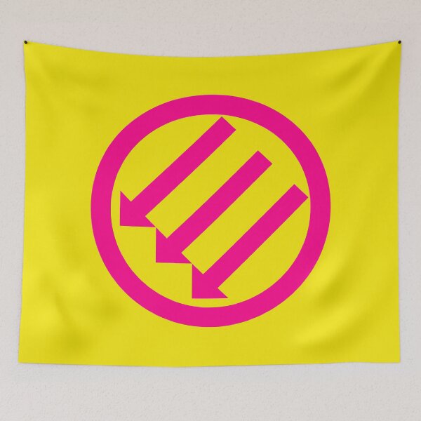 Item preview, The Three Arrows - Anti Fascist (hot pink) designed and sold by Thelittlelord.