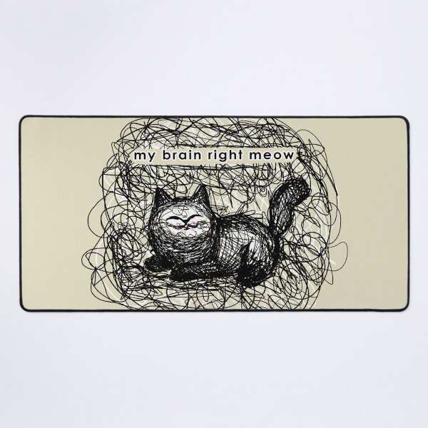 Item preview, My Brain Right Meow designed and sold by KilkennyCat Art.