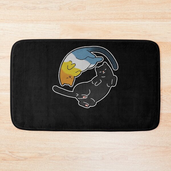 Item preview, Aroace Cat Yin Yang LGBT Asexual Aromantic Pride Flag designed and sold by Clara Hollins.
